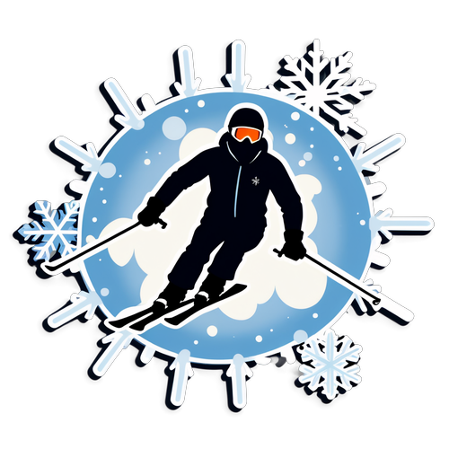 Emil Iversen Skiing Sticker