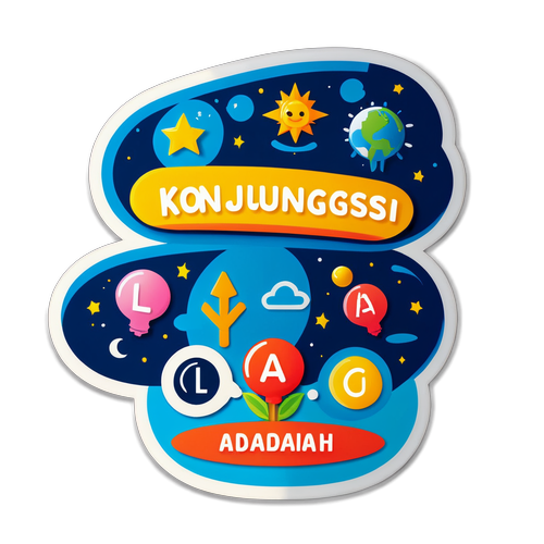 Sticker Edukasi: Konjungsi adalah