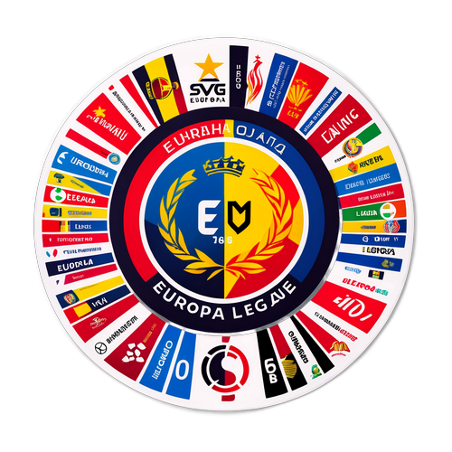 Creatieve weergave van de Europa League-stand