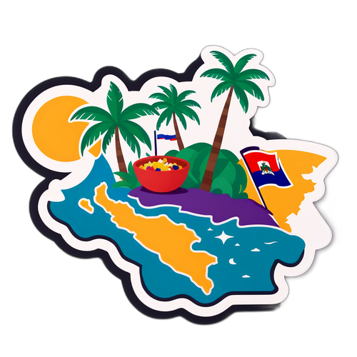 Stilistisk kort af Haiti