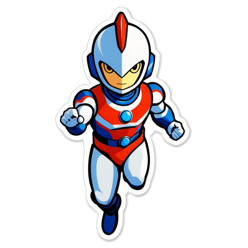 Ultraman Action Sticker