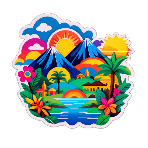 Stiker Terinspirasi oleh Budaya Vibran Cuiabá
