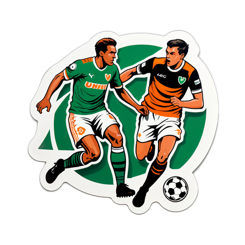 Actiongeladenes Fußballspiel zwischen Dundee United und Rapid Wien