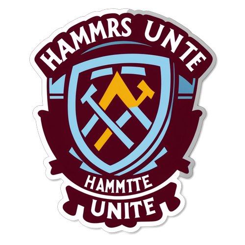 Vintage Gaya Sepak Bola: Stiker 'Hammers Unite!' yang Memukau untuk Para Penggemar West Ham!