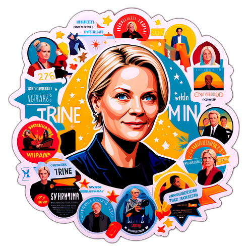 Fantastisk klistermærke med Trine Dyrholm