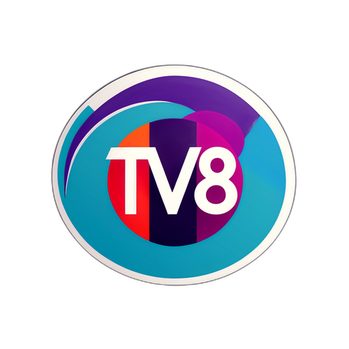 TV8 Logo Sticker