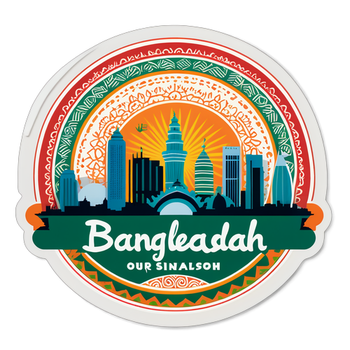 Dhaka Éblouit! Découvrez Pourquoi Ce Sticker Célèbre Notre Fierté Bangladaise!