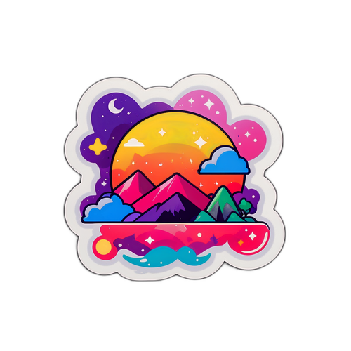 Sticker Fantástico com Design Minimalista