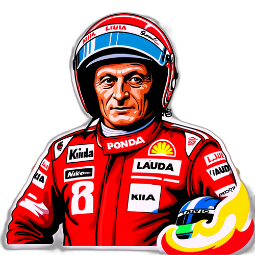 Sticker med Niki Lauda