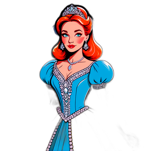 Pop Art Tegning af Elegante Julia Fox