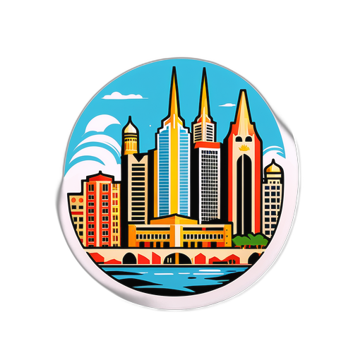 Σχεδίαση που απεικονίζει την πόλη της Μανάμα