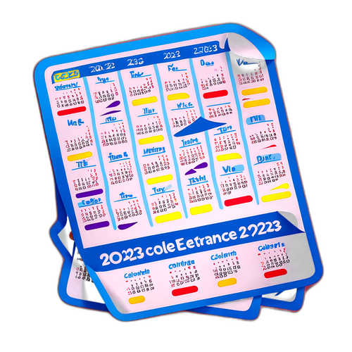 2023 대학 입시 중요 날짜 하이라이트 달력 스티커