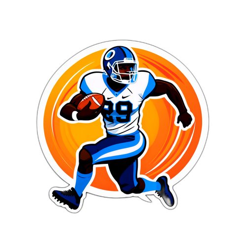 Dynamic Football Player Illustration