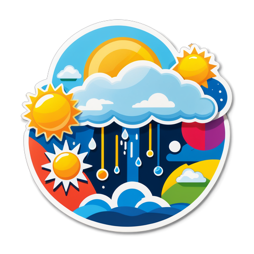 Sticker cu actualizări meteo ANM