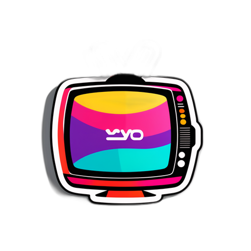 TV8 Renkli Tasarım Sticker