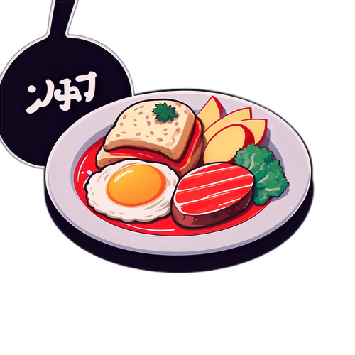美味しい食事のイラスト