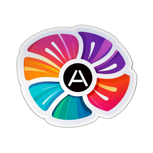 Sleek klistremerke med Adressa-logo
