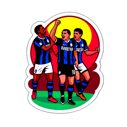 Яскравий наліпка про запекле суперництво Інтера та Торіно