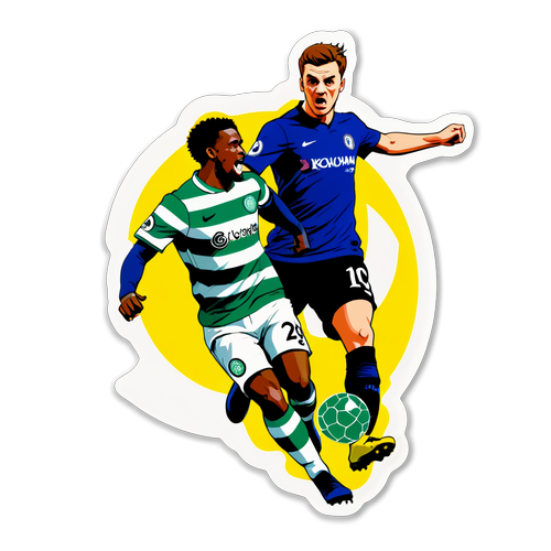 Epic Showdown: Relive the Thrill of Chelsea vs Celtic with This Eye-Catching Sticker!