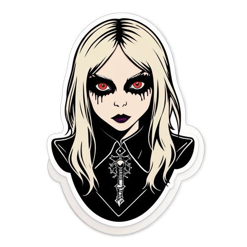 Rocková princezna s magickým chladem: Sticker inspirovaný Taylor Momsen!