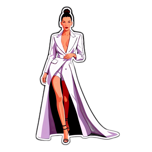 Bella Hadid'in Zarif Moda Gösterisi Anı