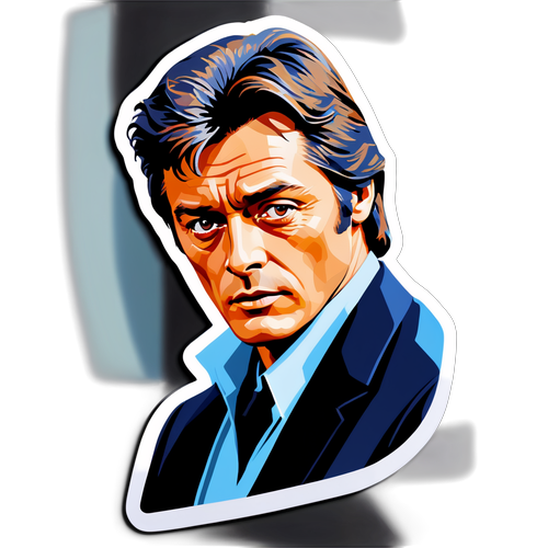 Honneur à Alain Delon : Le Sticker Cinématographique Qui Va Vous Faire Revivre ses Meilleurs Rôles!