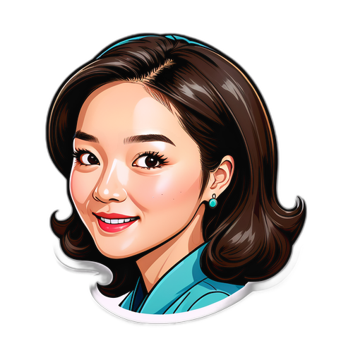 이시영의 독특한 캐리커처 디자인