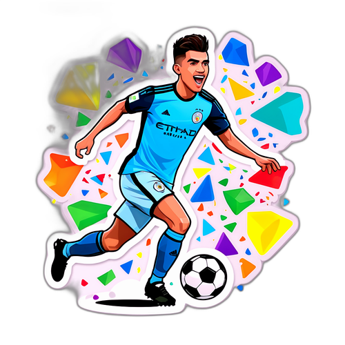 Karikatur Bermain Bola Sepak Brahim Diaz