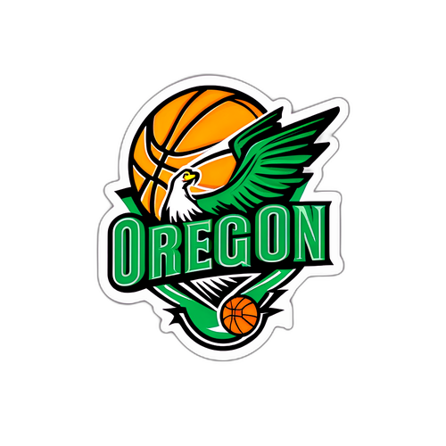 Oregon Basketball Sticker