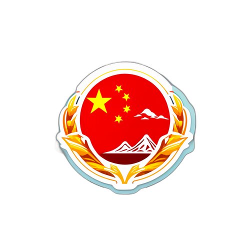 展示中国经济韧性与生命力的贴纸