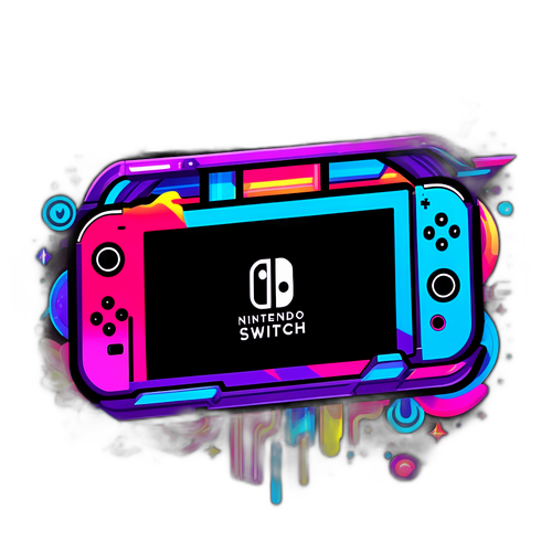 Illustrazione di un Nintendo Switch 2 Futuristico