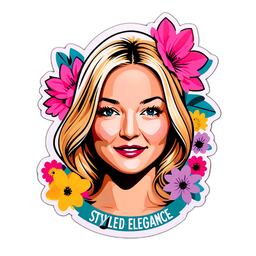 Nálepka s Kate Hudson jako módní ikonou