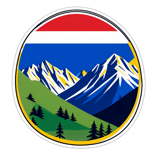 Αυτοκόλλητο με Αυστρία και Βοσνία