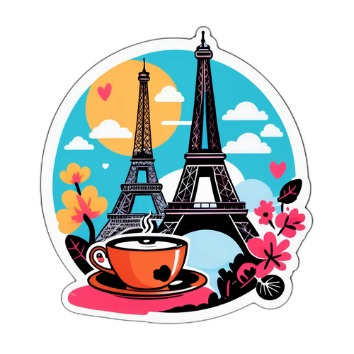สติกเกอร์ที่เล่าเรื่องราวของเอ็มมิลี่ในปารีส