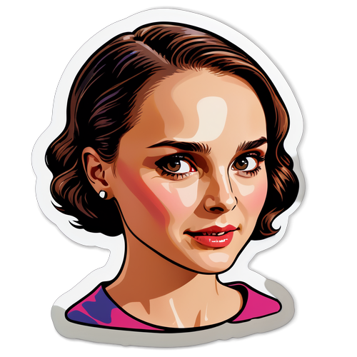 Portret Natalii Portman z emocjami