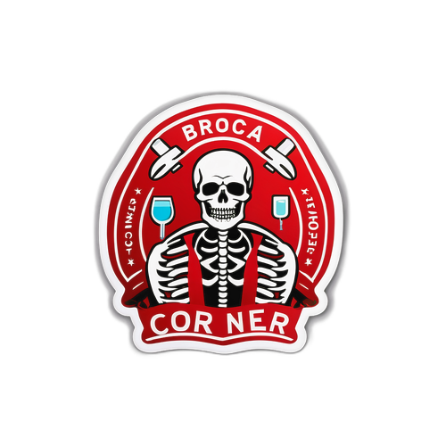 Humorystyczna naklejka z motywem medycznym