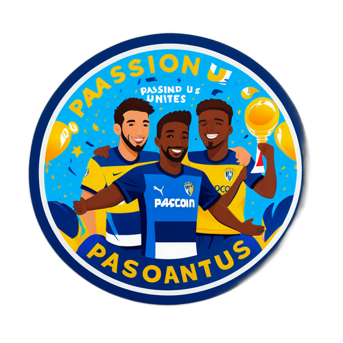 Sticker de Celebración: Pasión nos Une