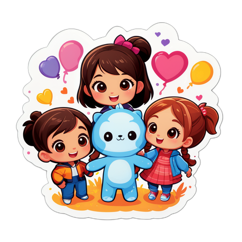 재미있는 친구들 스티커