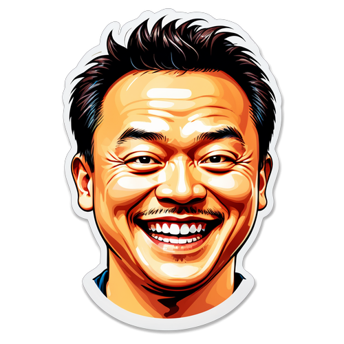依孙·陈微笑贴纸