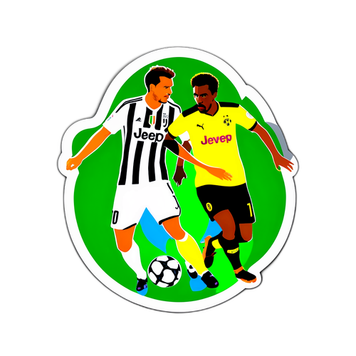 Stiker Pemain Ikonik Juventus dan Borussia Dortmund