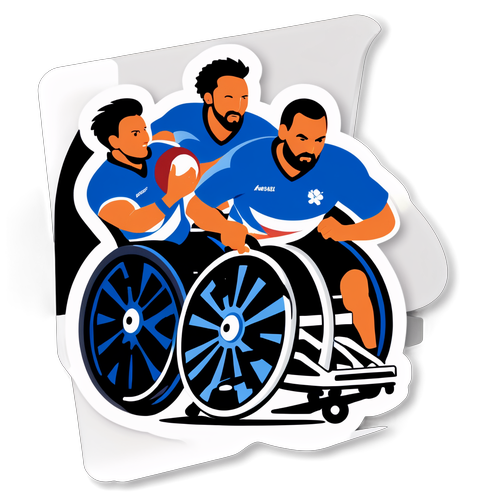 Rugby en Fauteuil Roulant : L'Intensité et la Détermination des Joueurs au Rendez-vous!