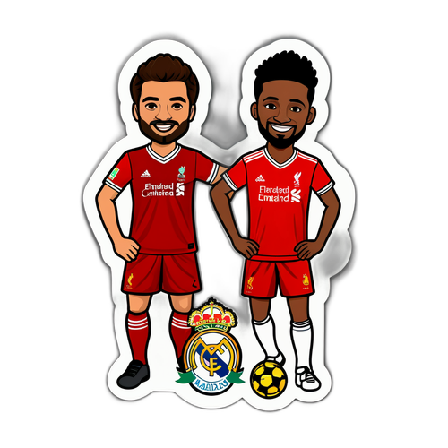 利物浦與皇家馬德里的友誼貼紙