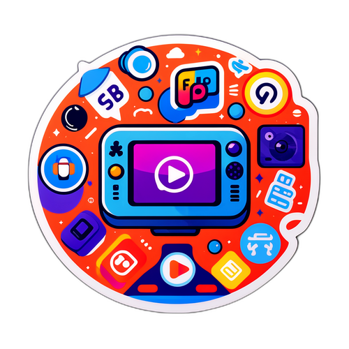 Colorful Fubo Streaming Sticker