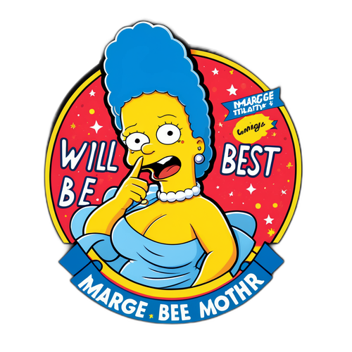 Tributo a Marge Simpson con el mensaje 'Marge siempre será la mejor madre'