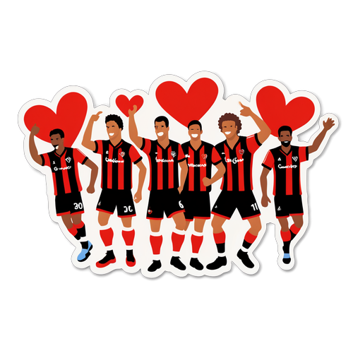 Flamengo Taraftarları için Coşku Dolu Figürler