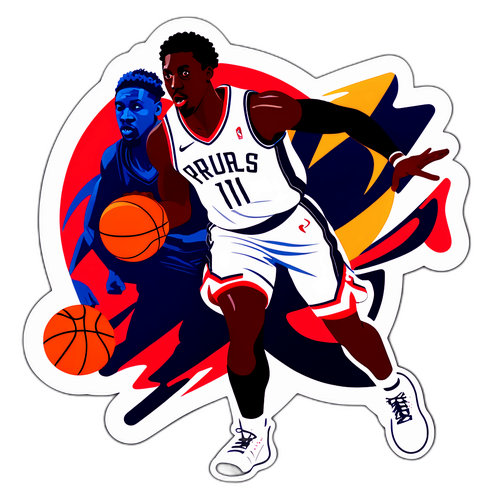 Jrue Holiday Dribbling Past Defenders