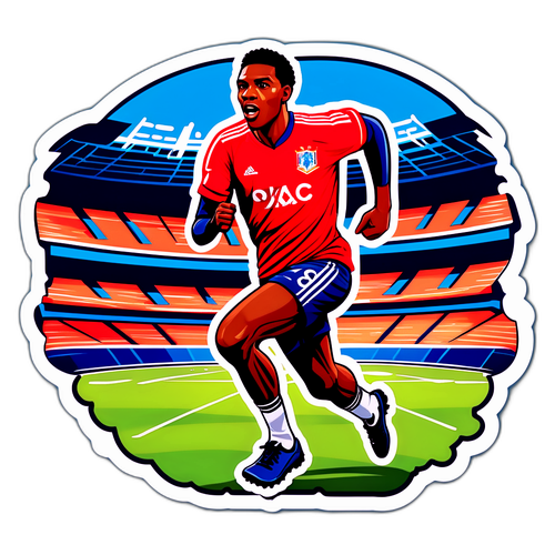 Rafael Leão egyedi stílusú grafika