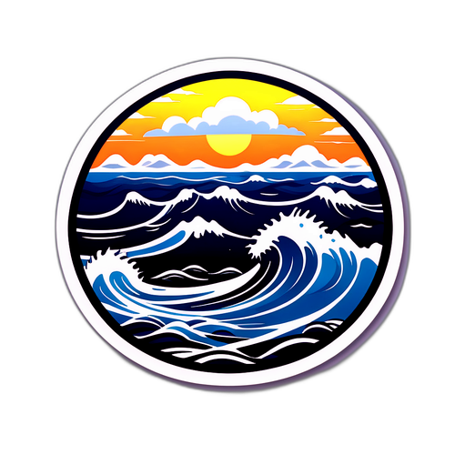 Sticker cu Marea Baltică