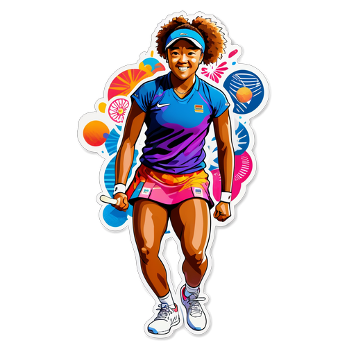 Napaka-Makulay na Sticker ni Naomi Osaka
