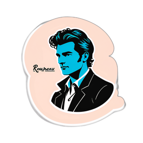 Minimalistische sticker van Conner Rousseau